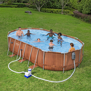 <span class=keywords><strong>Piscina</strong></span> Ovalada Bestway 56719 New Power Steel Comfort Jet Series, con Marco Grande, para Exteriores, para Adultos, con Luz LED - Product Image 3