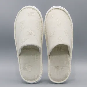 品牌棉酒店设计拖鞋白色可洗个性化酒店拖鞋澳大利亚