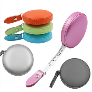 Corps personnalisé <span class=keywords><strong>Mini</strong></span> ruban à mesurer règle à coudre 150cm ruban à mesurer en cuir avec logo en relief - Product Image 6