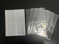 Dossier d'album photo transparent 8 poches 5x3.5 pouces pour protecteur de photo à 3 anneaux