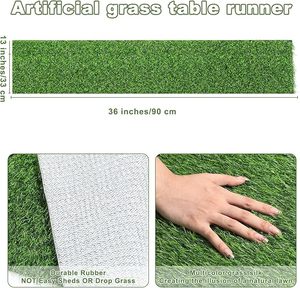 Gazon synthétique OEM/ODM en rouleau haute résistance pour terrains de football et d'entraînement, base en SBR latex haute densité, résistant à l'eau, excellent - Product Image 3