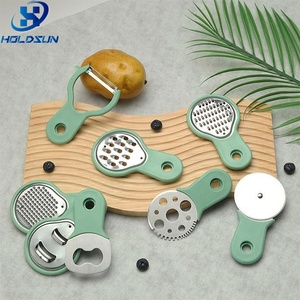 2025 New arrivals tối giản 8 cái thép không gỉ công cụ nhà bếp tiện ích Trái Cây Rau công cụ thiết lập với nhựa xử lý - Product Image 1