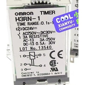 Temporizador Omron H3RN-1 24V AC DC 250V 3A Resistivo 0.1s 24H Relé de Tiempo Hecho en Japón - Product Image 1