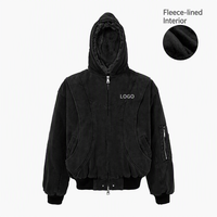 Chaqueta Bomber Unisex/Femenina 2026 con Logotipo Personalizado, Estilo Vintage, Lona Lavada, Forro de Piel Sintética, Capucha, Estilo Urbano, Talla Grande, MA-1