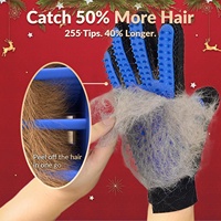 Gants et kit de nettoyage en nylon pour l'élimination des poils d'animaux, simples et pratiques, vente en gros du fabricant pour chiens et chats