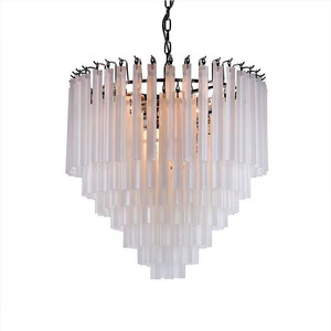 French-Style Living Room Chandelier, Romantic Light Luxury, Vintage Villa <strong>Crystal</strong> Dining Lamp, Retro Glass, Simple - Product Image 4