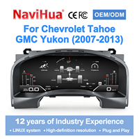 NaviHua Virtuelles Cockpit LCD Digital Cluster Auto-Tachometer Linux Plug & Play für Chevrolet Tahoe Suburban GMC Yukon 2007-2013
