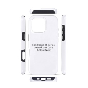 Coques de téléphone vierges Prosub DIY TPU+PC pour la sublimation, pour la série 16, revêtement 3D, <span class=keywords><strong>coque</strong></span> robuste 2 en 1 avec protection à 360 degrés, antichoc - Product Image 5