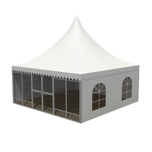 Pagoda <b>Tent</b> With Glass Wall Extended Type <b>Large</b> Space Customized Pyramid <b>Tent</b> - Product Image 1