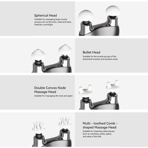 ปืนนวดกล้ามเนื้อแบบพกพาขนาดเล็ก ใช้ไฟฟ้า นวดเนื้อเยื่อลึก แบบสองหัว สำหรับนวดตัวและกล้ามเนื้อ - Product Image 5