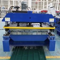 Máquina Perfiladora de Lámina Trapezoidal de 7 Nervaduras para Paneles de Techo de Acero Prepintado (PPGI/GI) para Construcción de Techos en Almacenes, Fábricas, Granjas y Talleres
