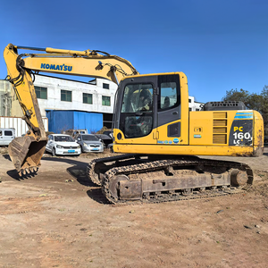 Excavadora Komatsu PC160-8 con pintura original, excavadora de cadenas Komatsu PC 160-8 de segunda mano disponible para venta inmediata. - Product Image 1