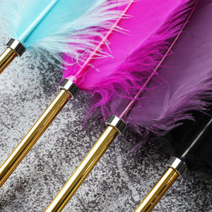 Retro Feder Kugelschreiber Unterschrift Stifte Spray Gold Schreib werkzeug Neuheit Weihnachts geschenk Schule Büro Schreibwaren Versorgung - Product Image 5
