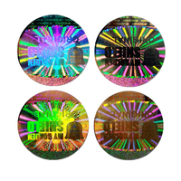 Autocollant en papier filigrane adhésif personnalisé étiquette hologramme en vinyle autocollant anti-contrefaçon avec effet de matrice de points