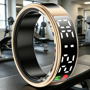 Anillo Inteligente 2026 con Pantalla LED, Monitor de Frecuencia Cardíaca, SpO2, Sueño, Control por Gestos, Video, Control Remoto de Fotos, Caja de Carga, IP68 - Product Image 2