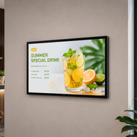 Kiosque interactif mural Android 24 pouces avec analyse d'audience IA en option et signalisation alimentée par batterie