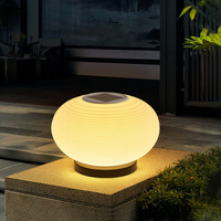 Lampe LED d'extérieur étanche pour colonne de cour, style moderne et minimaliste, pour clôtures de villa, lumière de portail ronde, lumière de pilier