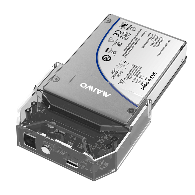 MAIWO Tool Free USB 2.5" SAS SATA HDD SSD Docking Station with Plastic & Aluminum Case up to 5Gbps