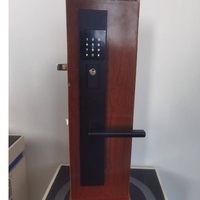 Poignées de porte modernes sans clé avec écran tactile et clavier intelligent pour porte d'entrée, villa familiale