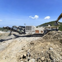 Concasseur mobile à percussion pour roche et béton de carrière, concasseur de pierre mobile, ligne de station de concassage mobile