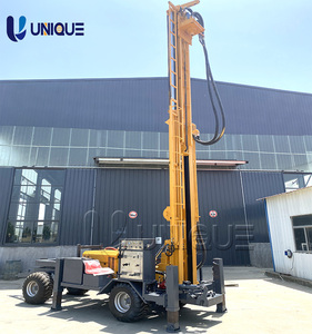 Máquina perforadora de pozos de 400m, bomba de lodo de plataforma de pozo de agua montada en camión, nuevo rodamiento de motor de engranaje de 380V para granja de construcción - Product Image 4