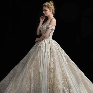 Off Shoulder Wedding Dress Ball Gown Embroidered Lace Natural Waist Sweetheart Neckline Vintage Style 2026 New Design - Product Image 4