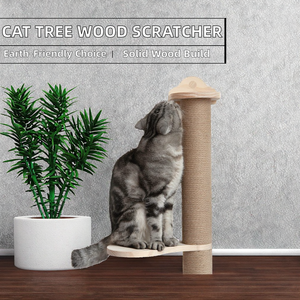 MEOW LOVE PET Latest Styles <b>Cat</b> Activity Tree <b>Scratch</b> <b>Posts</b> Wall Mounted Wood Eco-Friendly Scratcher Pine Hammock 5 Pcs Pet All - Product Image 2