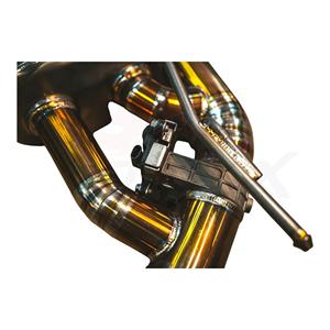Échappement à soupapes Vortex Performance en titane doré pour Audi RS3 2.5L 2016-2024 avec sorties ovales doubles et amélioration acoustique - Product Image 3