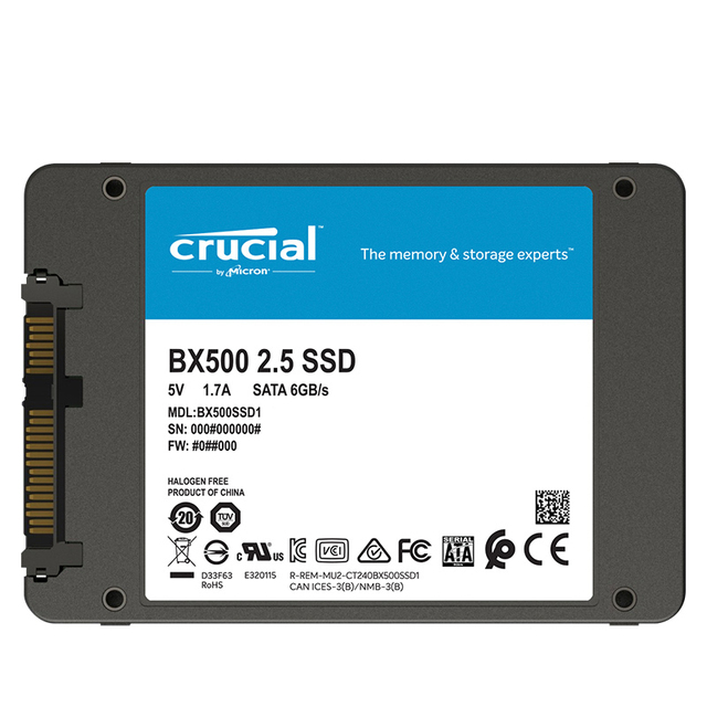 BX500 SATA 3.0 PICE 240GB SSD