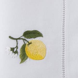 <span class=keywords><strong>Ensemble</strong></span> de serviettes de table de la collection Broderie élégante Motif citron brodé Parfait pour la mère de la mariée/<span class=keywords><strong>du</strong></span> <span class=keywords><strong>marié</strong></span> Coton Lot de 6 - Product Image 3