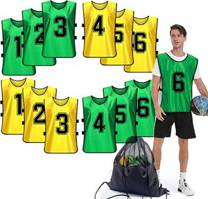 Loszittende Mouwloze Tanktop Scrimmage Truien Voor Heren-Ademend Sneldrogend Genummerd Ronde Hals Ideaal Voor Voetbal - Product Image 5