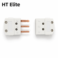 Connecteur thermocouple mini 3 broches pour sonde de capteur PT100 RTD, contact en cuivre, type à vis, prise haute température