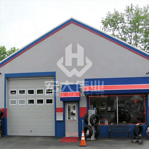 Garaje Prefabricado de Acero Personalizado, Anticorrosión, Resistente a la Nieve, con 2 <span class=keywords><strong>Puertas</strong></span> Enrollables, Kit de Proyecto para Contratistas de Talleres de Reparación de Automóviles Comerciales - Product Image 3