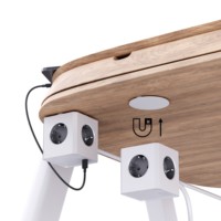 Nouveau Design Cube Multiprise avec Fonction Magnétique 3 Ports USB Eu Standard Multi Plug Socket PD20W Rallonge Charge Rapide