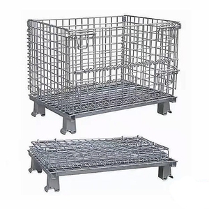 Dây lưới lồng tùy chỉnh kích thước có sẵn công nghiệp Gấp Thép lưu trữ Bướm lồng với bánh xe - Product Image 6