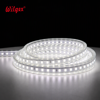 Bande LED double face de haute qualité 15x8mm, étanche IP68, 110V 220V, flexible, pour projets de construction