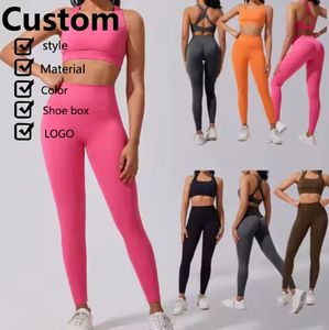 Ropa exterior sencilla para entrenamiento Fitness Yoga Sets Mujeres Ejercicio Sujetador deportivo Traje de yoga - Product Image 1