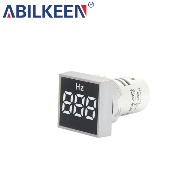 Digital Frequency Meter 50-60Hz AC LED Indicator Light Mini Panel Hz Meter with Signal Lamp for Industrial Control Equipment