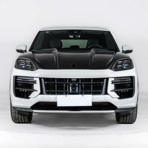 2024 Carbon Fiber <b>Hood</b> Upgrade New TKT Car Modification Parts with Fog Light Bumper Cut-Outs for Cayenne - Product Image 3