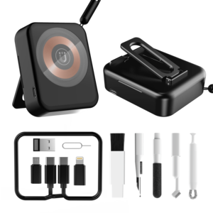 Tuyệt vời ROC mới phát hành tư nhân khuôn đa chức năng không dây sạc & làm sạch hộp cáp lưu trữ với cáp Kit cho du lịch - Product Image 2