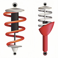 Ressort de compression robuste en acier inoxydable, ressort hélicoïdal sur mesure pour quincaillerie industrielle, ressort de petite charge zingué