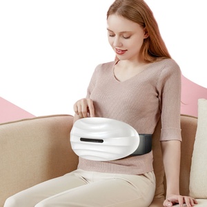Ceinture de massage vibrante sans fil rechargeable pour l'abdomen, le ventre, la taille, le dos, avec compresse chaude, ceinture amincissante - Product Image 3