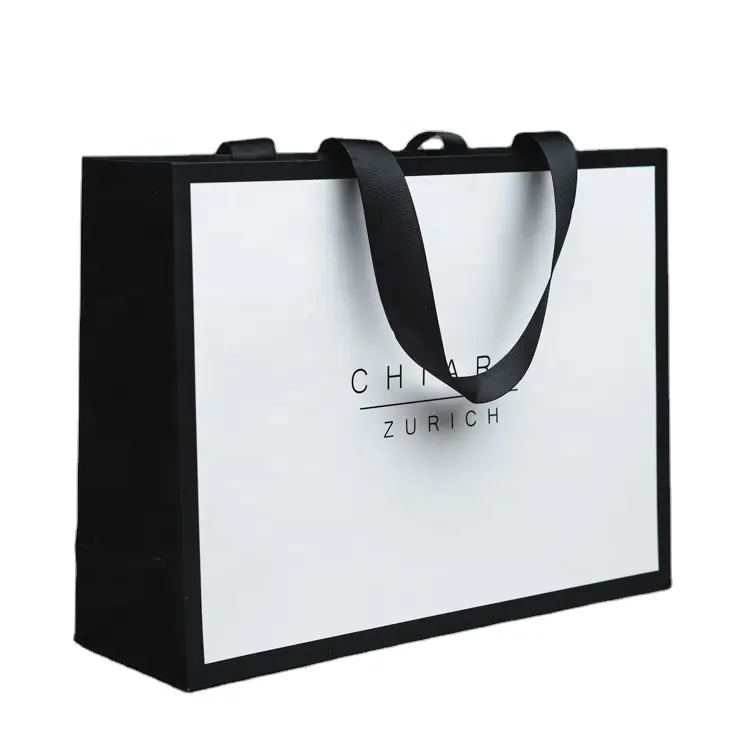 Shopping sacchetti di carta per profumo regalo personalizzati con Logo e manici sacchetti regalo in carta stampata personalizzati con il tuo Logo