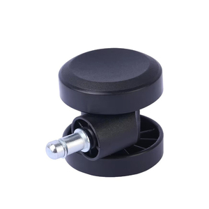 2.5 Inch Twin Wheel 360 Degree <b>Swivel</b> Adjustable Nylon PA6 Casters 50-100mm 30-35kg Load Modern Office Chair Wheels for School - Product Image 2