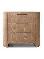 Lit en bois de chêne massif de style RH au design moderne - Durable et confortable 1800x2000x1200mm Ensemble de meubles de chambre personnalisable