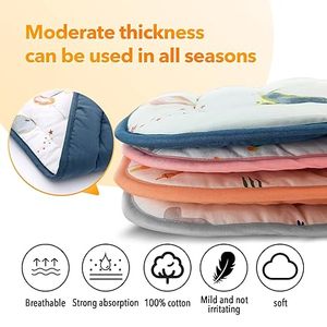 Nouveau-né coton biologique <span class=keywords><strong>bébé</strong></span> poussette coussin voyage <span class=keywords><strong>matelas</strong></span> à langer infantile adapté <span class=keywords><strong>matelas</strong></span> imperméable - Product Image 6