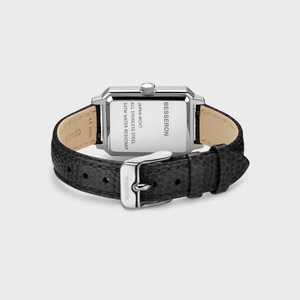 Reloj de Pulsera de Lujo para Mujer, Minimalista, con Diamantes, Caja Cuadrada de Acero Inoxidable, Correa de Cuero, Esfera de Cristal, Movimiento de Cuarzo, OEM ODM - Product Image 4
