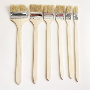 Pinceaux de peinture à long manche en bois pour le traitement des murs Pinceau de peinture de <span class=keywords><strong>radiateur</strong></span> plié Pinceau de <span class=keywords><strong>radiateur</strong></span> à poils naturels - Product Image 1