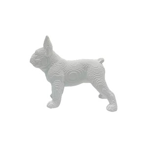 Figurine artistique sculptée en résine époxy d'animal créatif, bouledogue marchant, art populaire nordique, décoration de bureau, salon, maison - Product Image 5