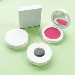 New Shimmer High Quality Oem Blusher Pressed Powder Makeup Private Label Vegan Blush Long Lasting High Pigment Single Blush